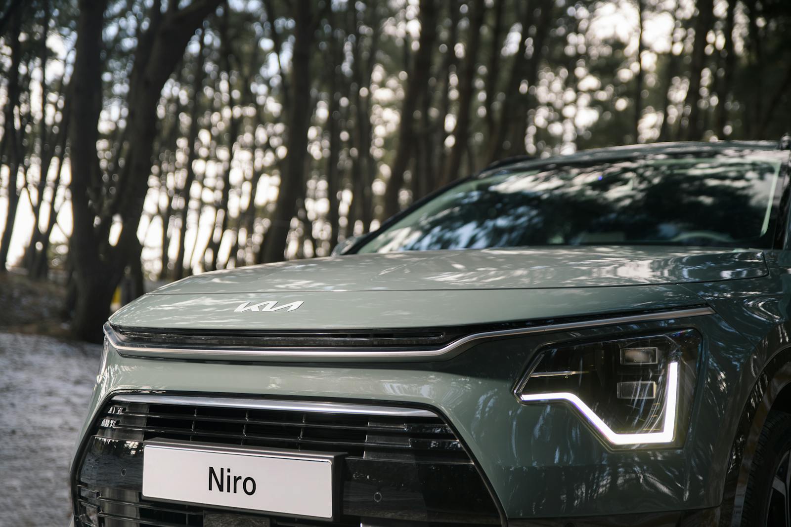 Close-up of a Kia Niro