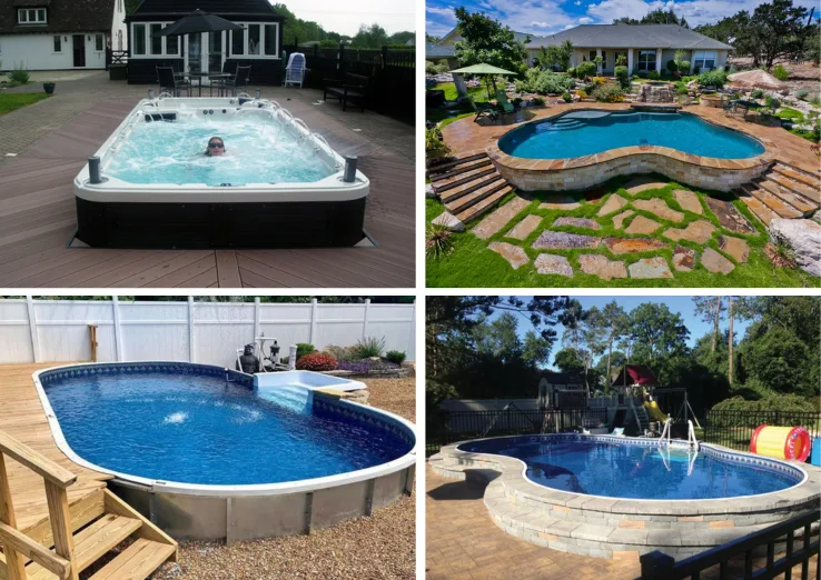 22 Inexpensive Semi Inground Pool Designs for Your Dream Backyard
