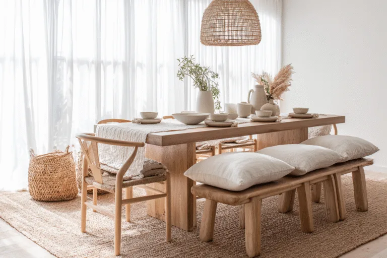 18 Japandi Dining Room Ideas to Elevate Your Open Concept Space