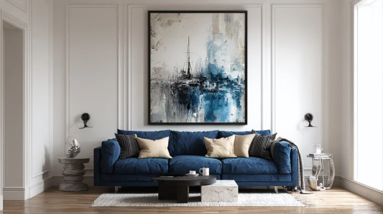 18 Blue Couch Living Room Ideas for a Cool and Modern Effect