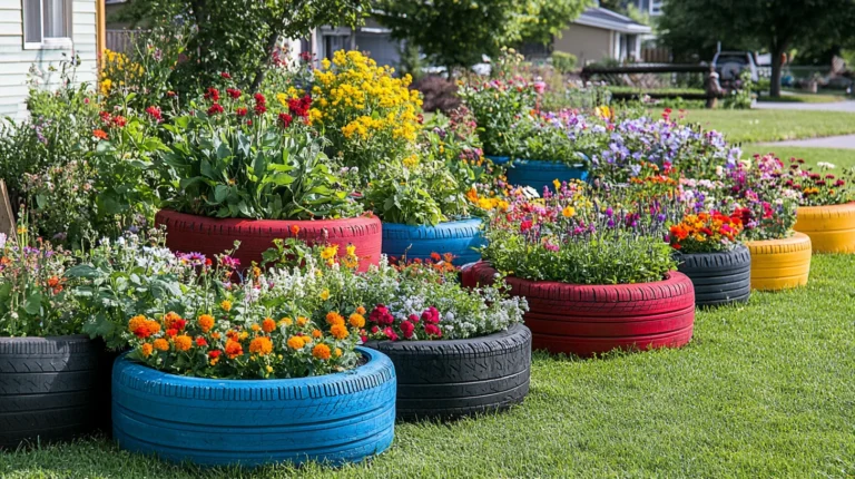 12 Garden Ideas Using Old Tires That Anyone Can Try