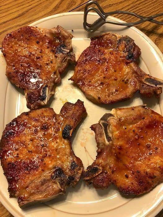 Tangy & Sweet Air Fryer Pork Chops