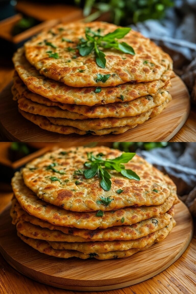 High-Protein Gluten-Free Lentil Flatbread with Herbs