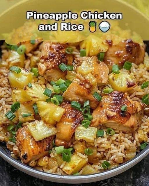 Air Fryer Pineapple Chicken and Rice