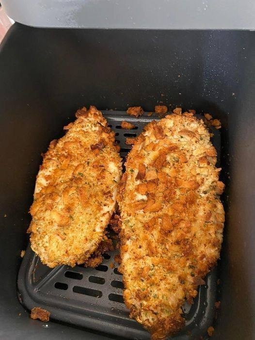 Air Fryer Parmesan Crusted Chicken
