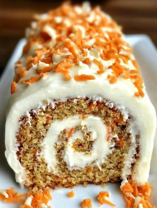 Vegan Carrot Cake Roll