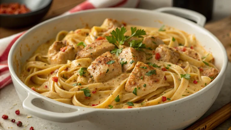 One Pot Spicy Cajun Chicken Alfredo That Breaks the Internet