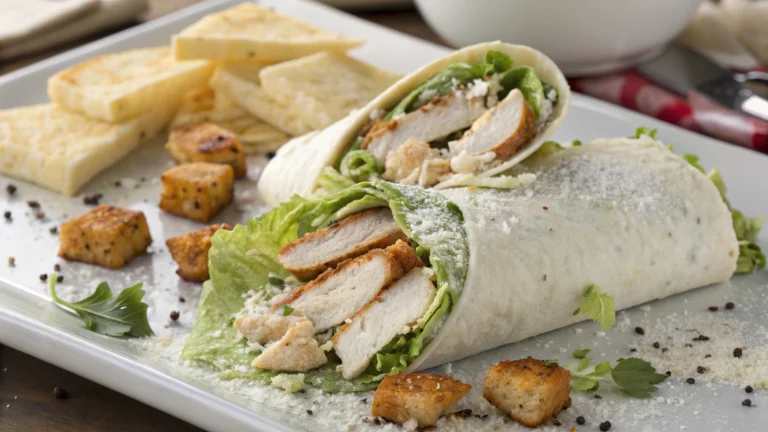 Grilled Chicken Caesar Salad Wraps: Crispy, Creamy, Crave-Worthy