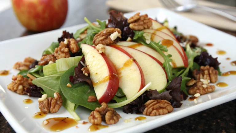 Apple Walnut Salad with Honey Dressing: Crunch You Crave