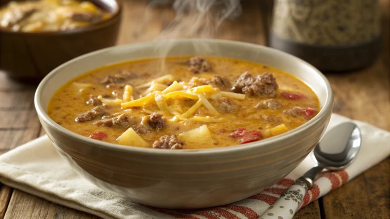 Classic Cheeseburger Soup: Comfort Food With a Mic Drop