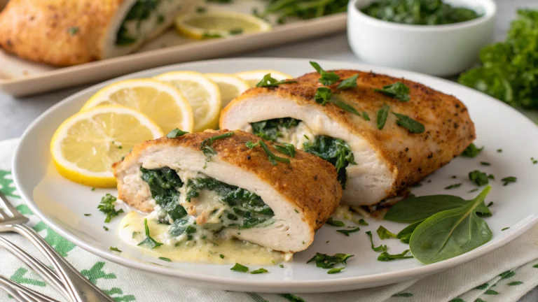 Keto Creamy Spinach Stuffed Chicken: Juicy, Cheesy, Wow