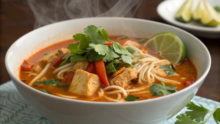 Spicy Thai Red Curry Noodle Soup That Slaps on a Cold Night