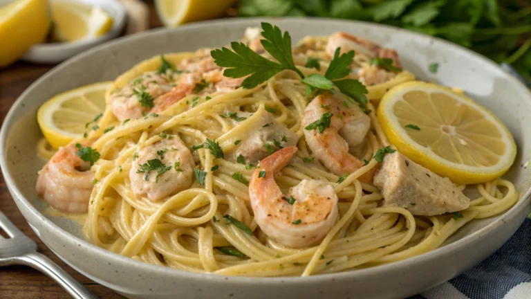 Creamy Lemon Chicken Scampi Pasta You’ll Crave Tonight