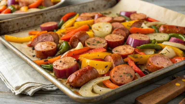 Sheet Pan Roasted Kielbasa with Veggies: Weeknight Magic
