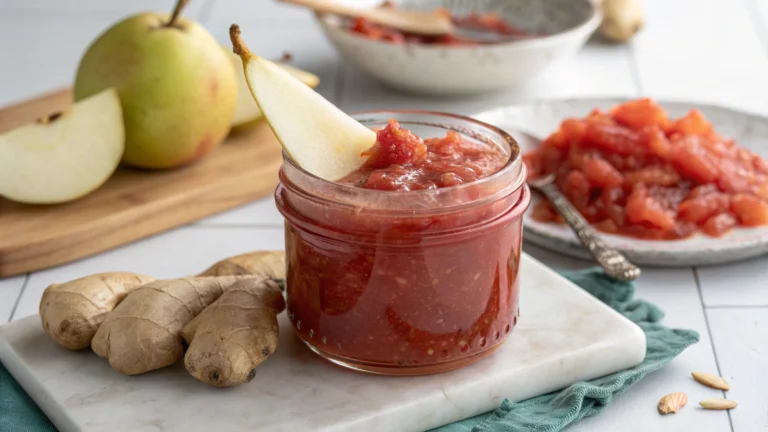 Pear and Ginger Spiced Jam: Cozy Heat in Every Spoon