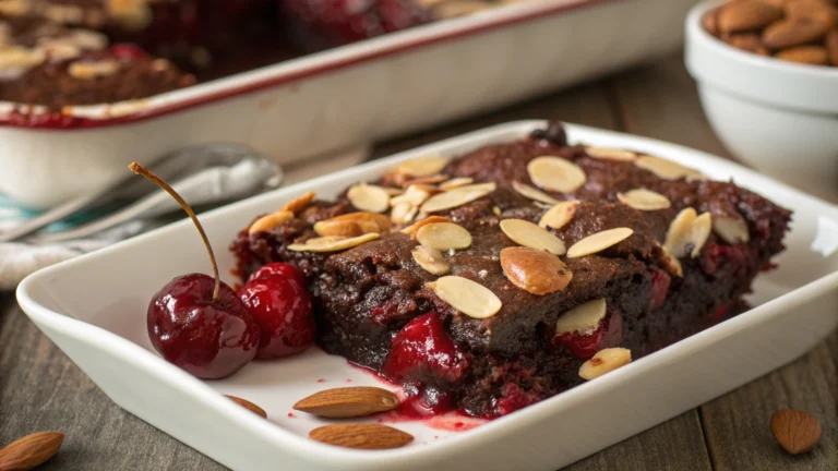 Chocolate Cherry Dump Cake with Almonds: Irresistible in 40 Minutes