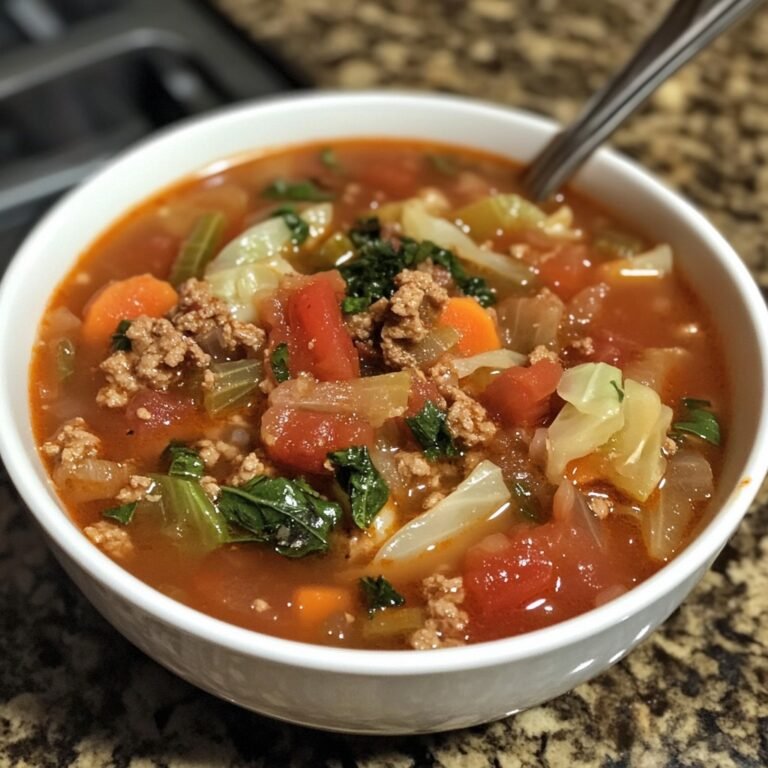 Low Carb Cabbage Roll Soup