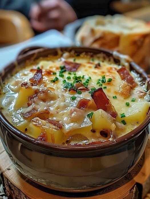 Creamy Potato & Bacon Soup