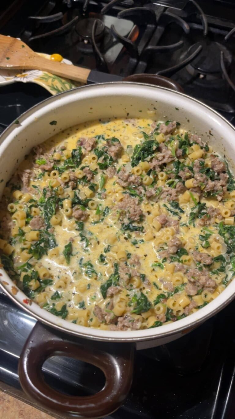 Creamy Parmesan Italian Sausage Soup