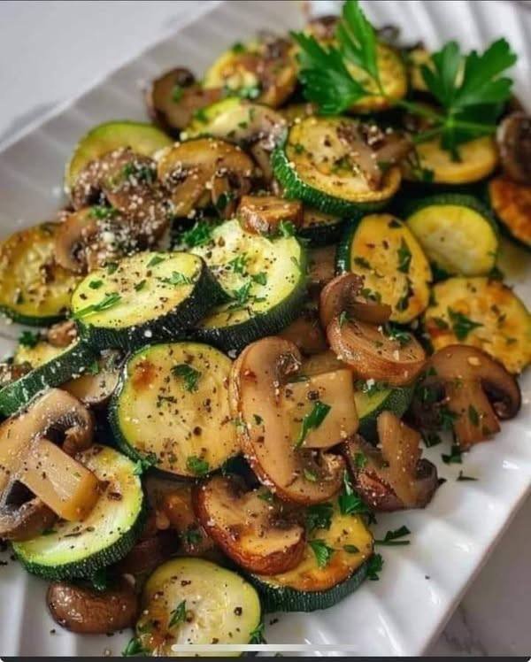 Sautéed Zucchini and Mushrooms