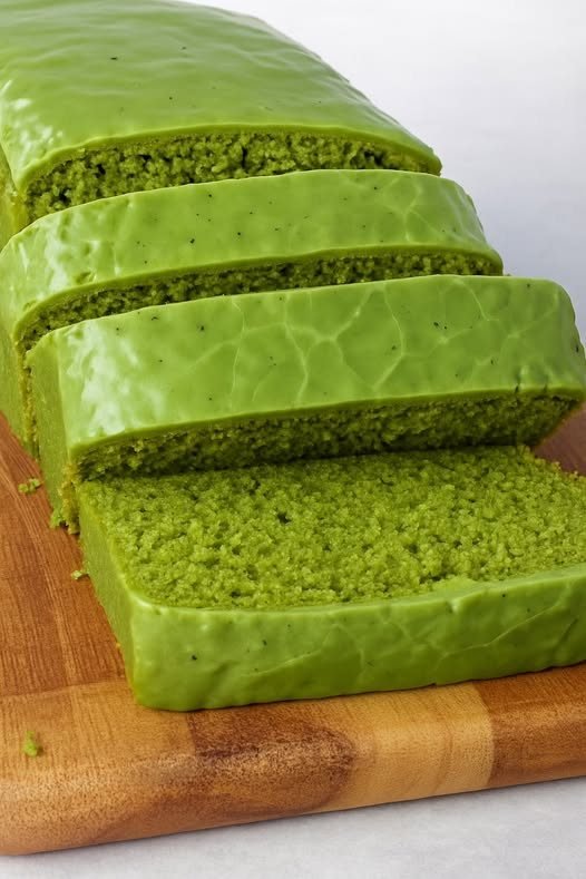 Vegan Matcha Pound Cake with Matcha Glaze