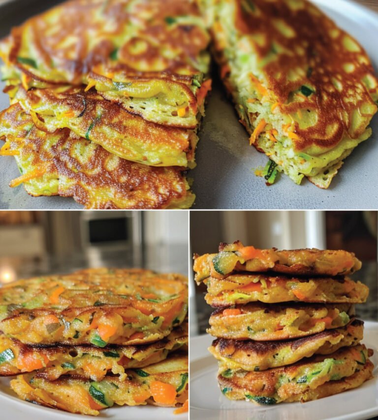 Vegan Zucchini Carrot Pancakes