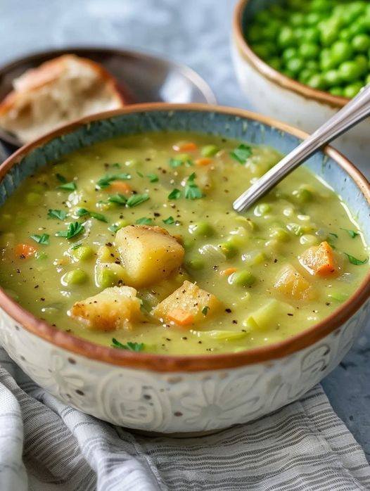Creamy Vegan Pea Soup