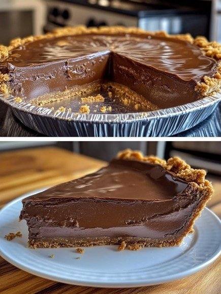 Vegan Tofu & Chocolate Pudding Pie