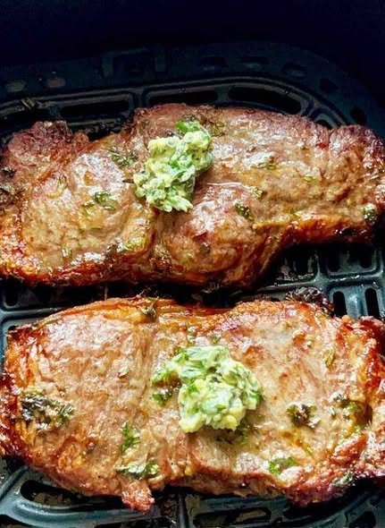 Air Fryer Garlic Butter Steak