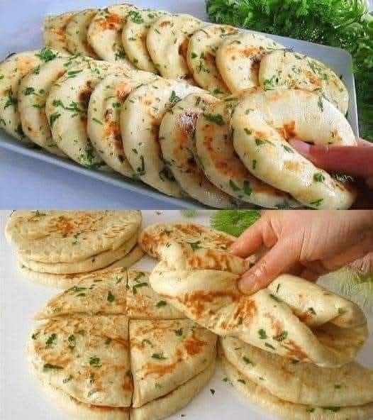 Vegan Garlic Stuffed Flatbread