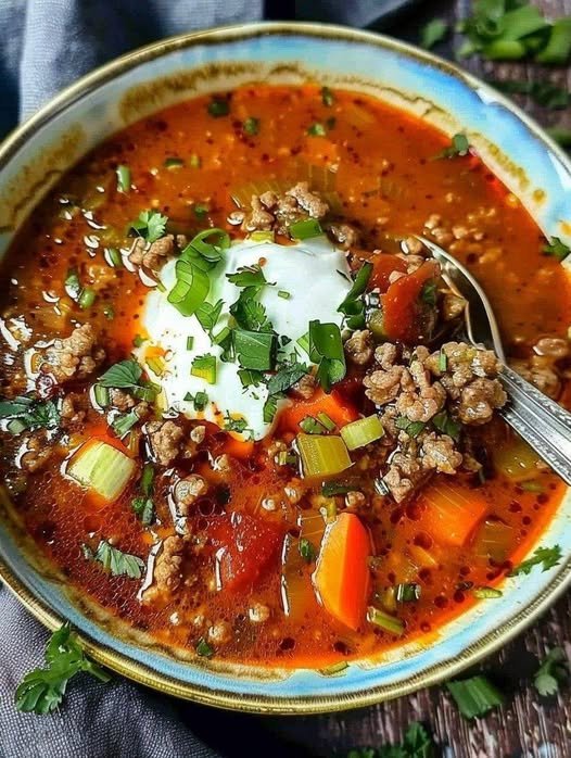 Cheesy Keto Taco Soup