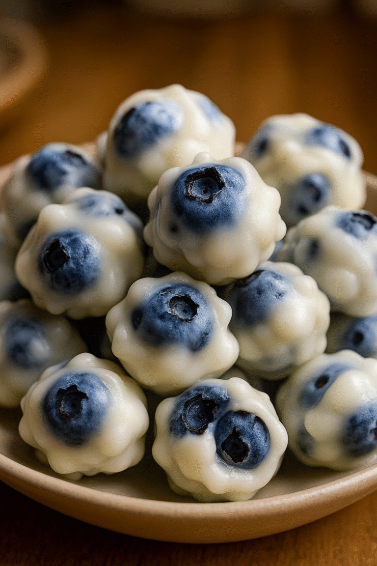 Sugar-Free Blueberry Yogurt Protein Bites