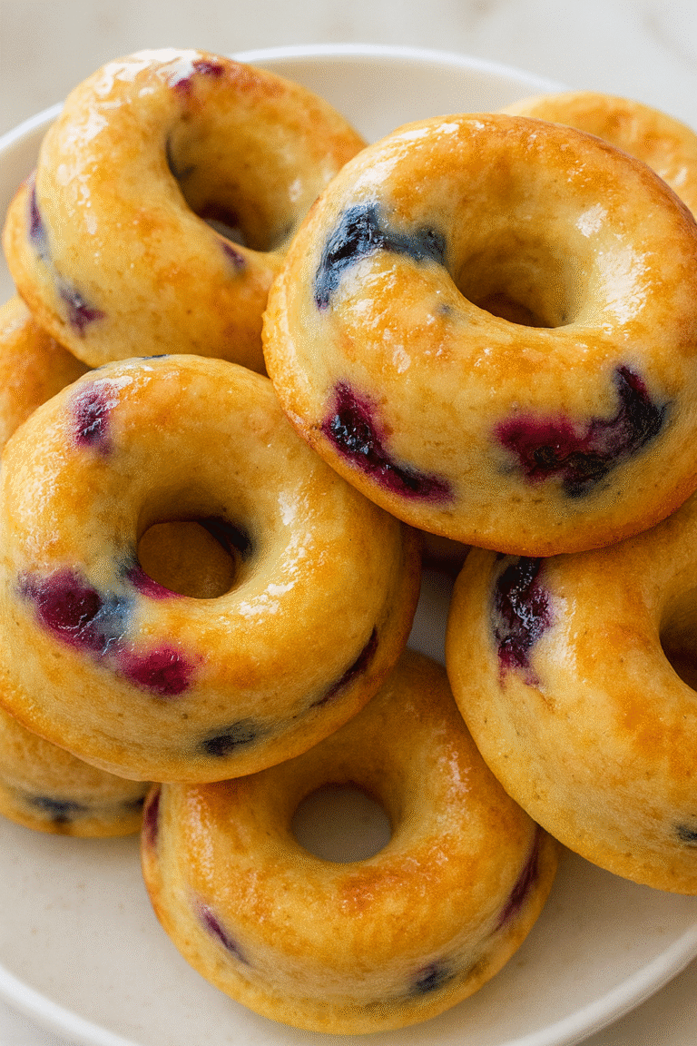 Almond Flour Sugar-Free Berry Donuts