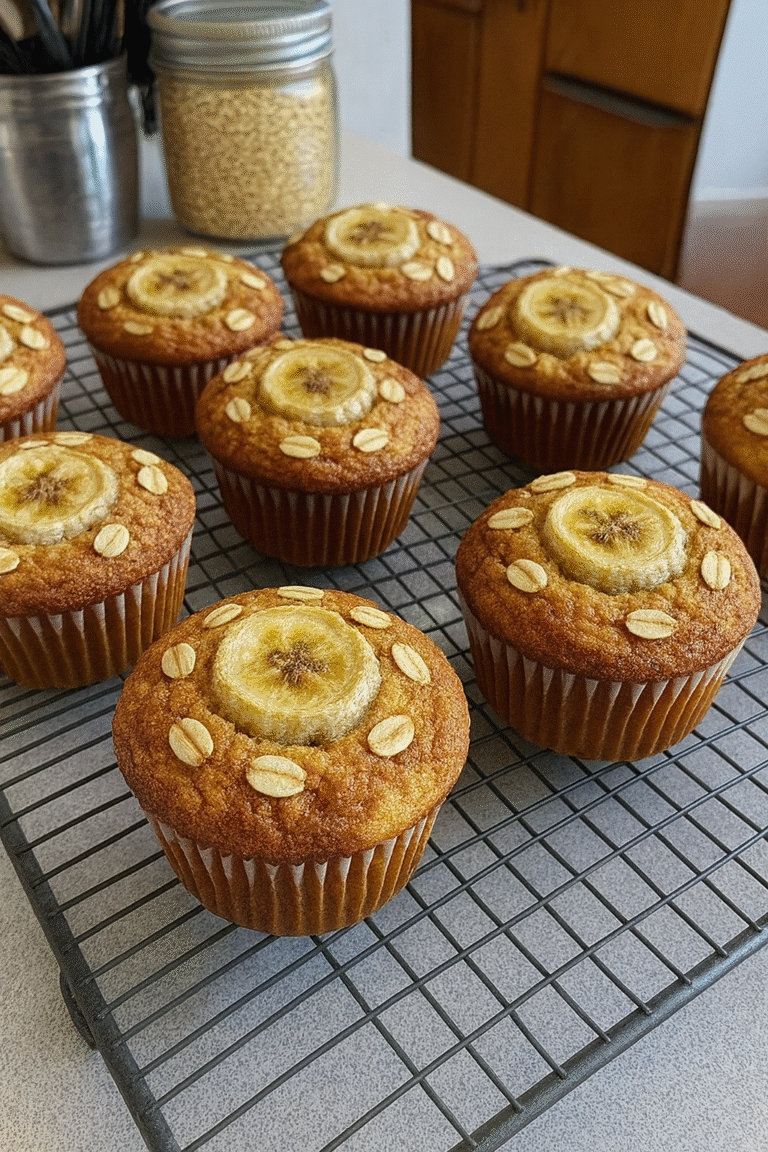 Diabetic-Friendly Banana Oat Muffins