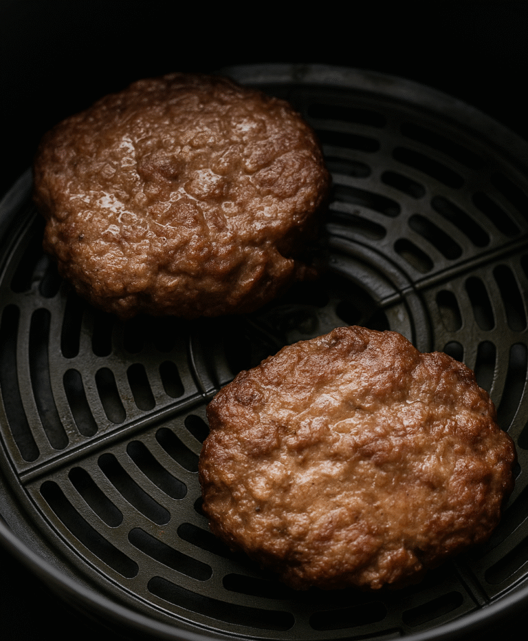 Air Fryer Hamburgers