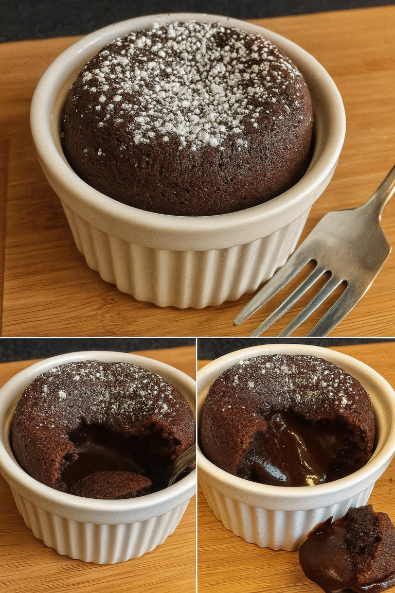 Air Fryer Chocolate Lava Cake