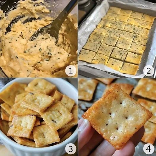 Diabetic-Friendly Crunchy Cheese Crackers