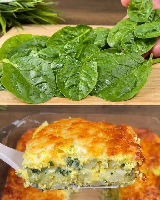 Vegan Spinach & Potato Casserole