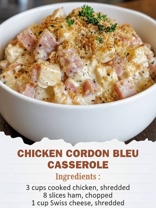 Chicken Cordon Bleu Casserole