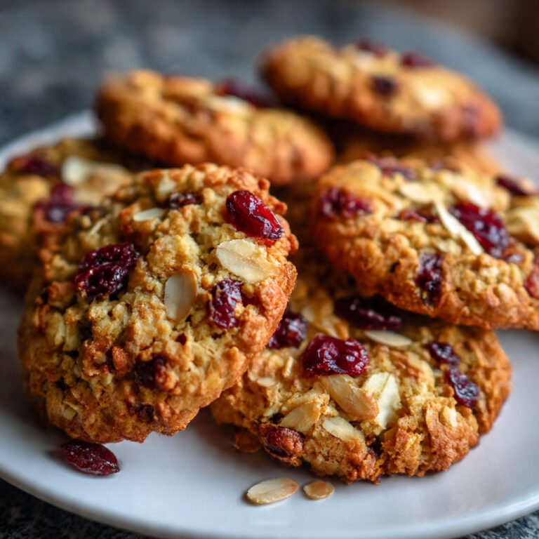 Cranberry Almond Oat Cookies