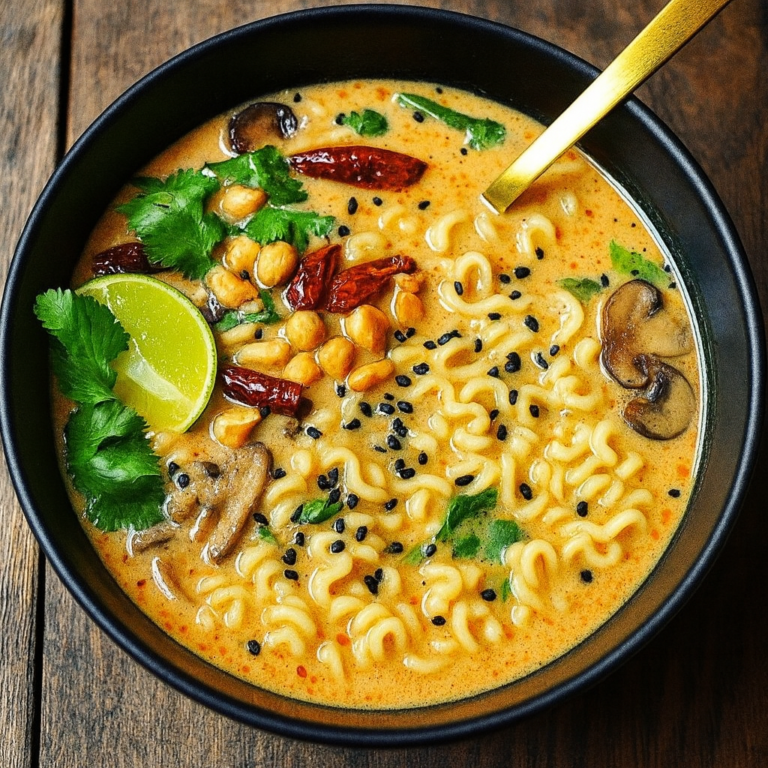 Vegan Spicy Peanut Ramen Soup