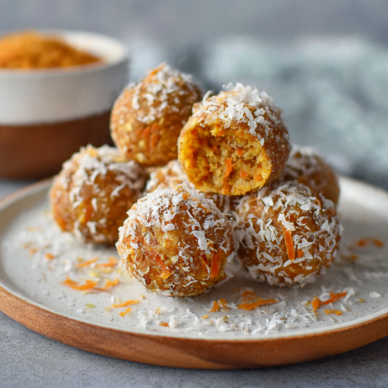 6-Ingredient Vegan Carrot Cake Energy Balls