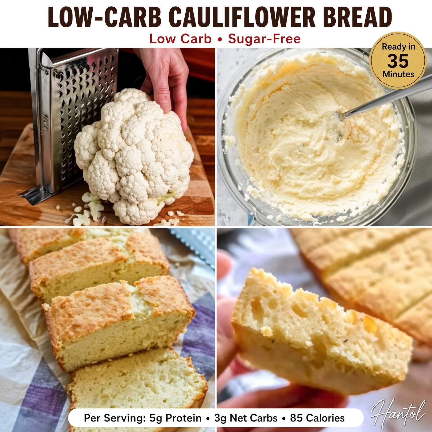 Low-Carb Cauliflower Bread
