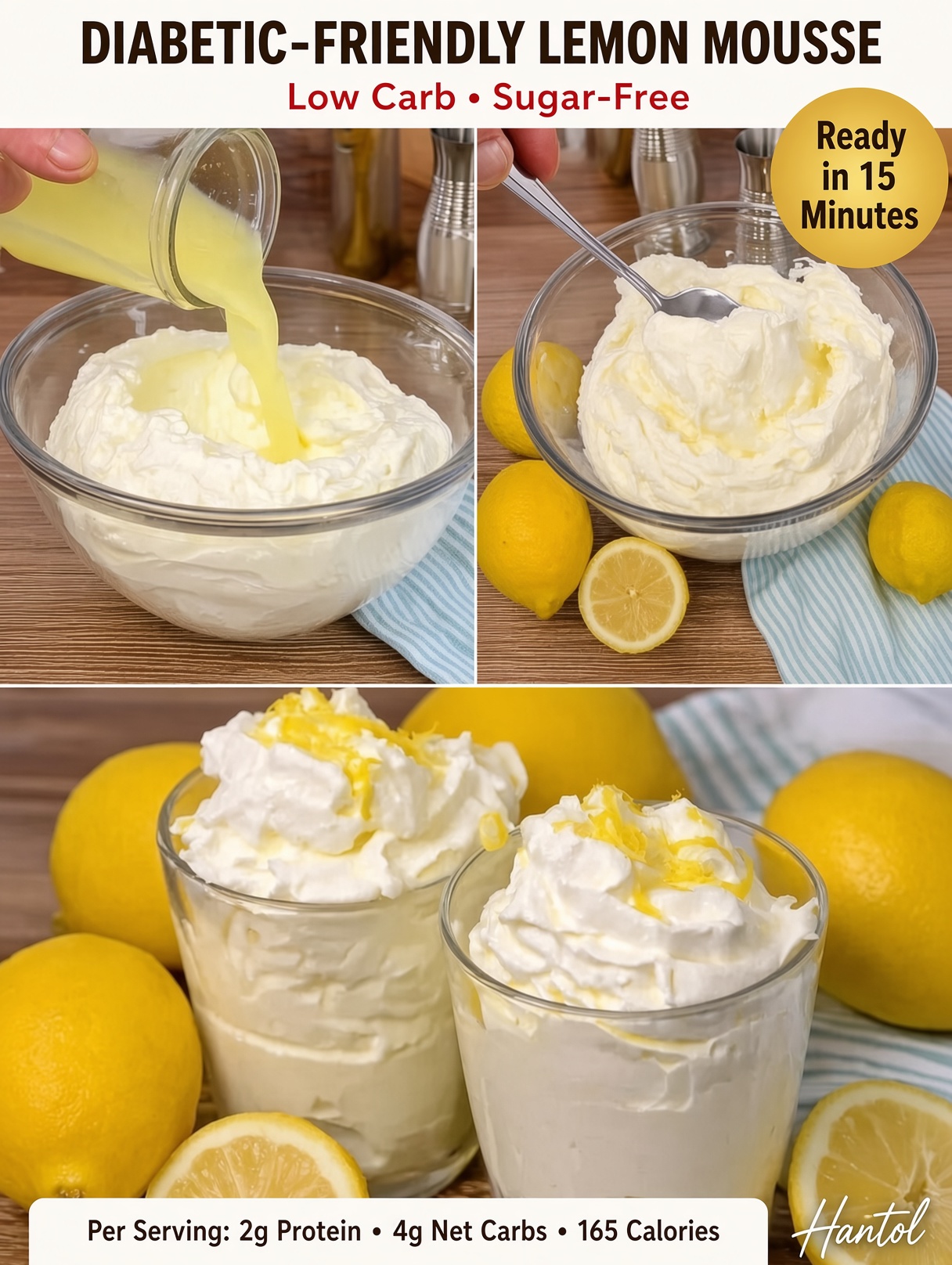 Diabetic-Friendly Lemon Mousse