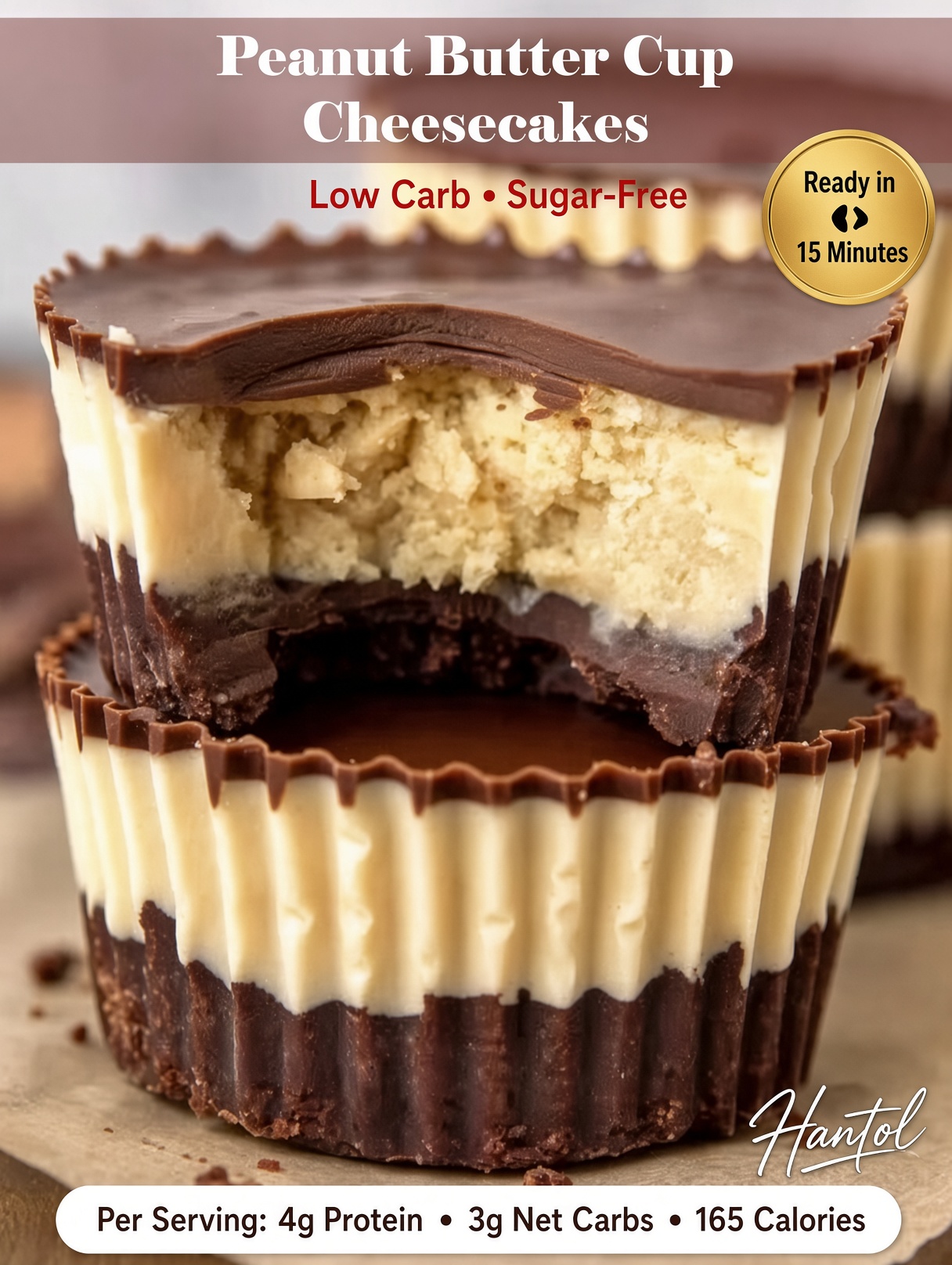 Peanut Butter Cup Cheesecakes