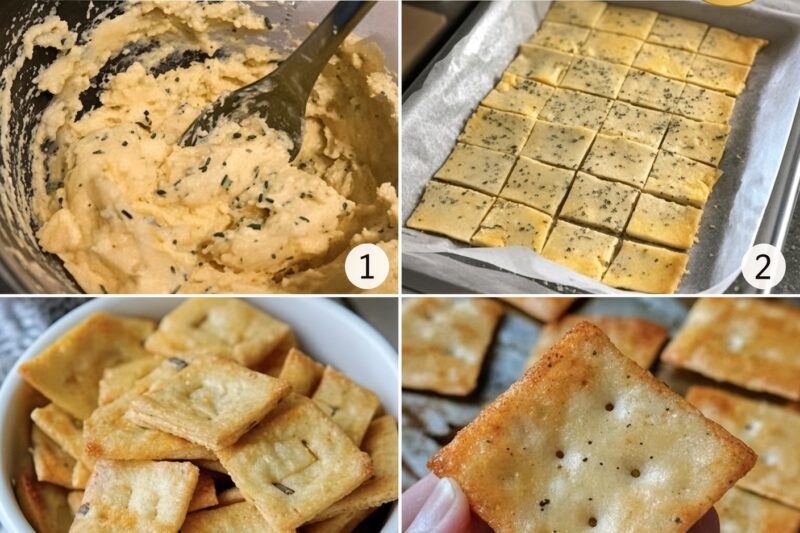 Diabetic-Friendly Crunchy Cheese Crackers