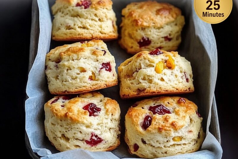 Diabetic-Friendly Cranberry Orange Scones