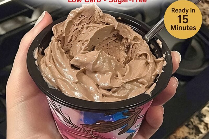 Chocolate Peanut Butter Mousse Whipped Dessert