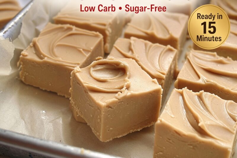 Low-Carb Creamy Peanut Butter Fudge