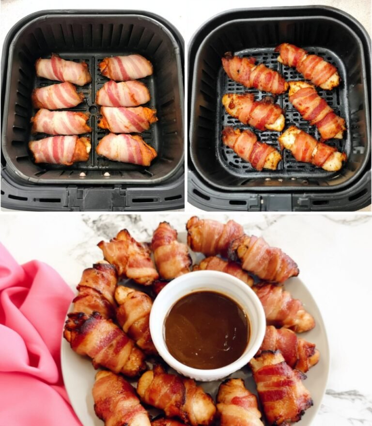 Air Fryer Bacon-Wrapped Chicken Bites
